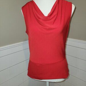 Red Sleeveless Stretch Top for the Holidays or all year  - Size S